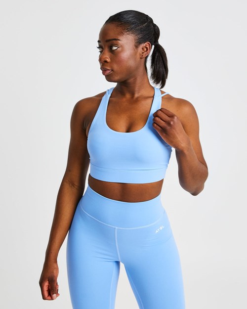 AYBL Core Sports Bra Blå | 3709-ZHXRK