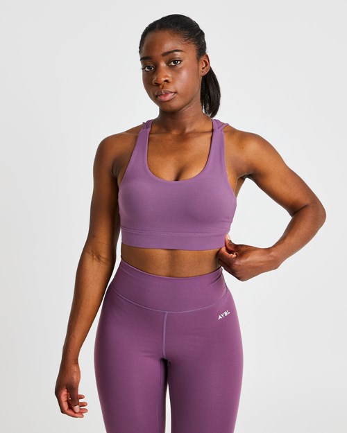 AYBL Core Sports Bra Lila | 9784-HFNDQ