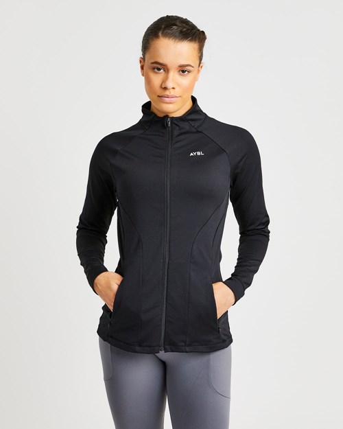 AYBL Effortless Zip Jacket Svarta | 7609-DXVCH