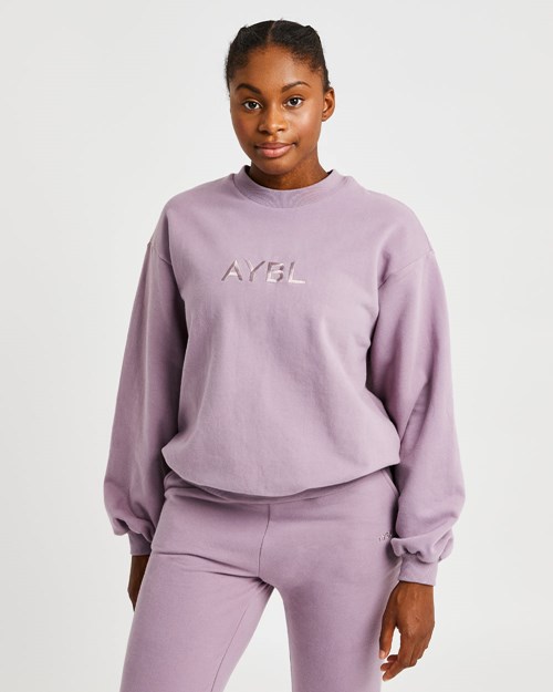 AYBL Everyday Oversized Tröja Muted Mauve | 8514-ZGUJX