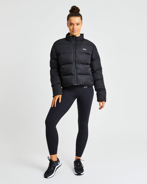 AYBL Everyday Puffer Coat Svarta | 7415-IQXVJ