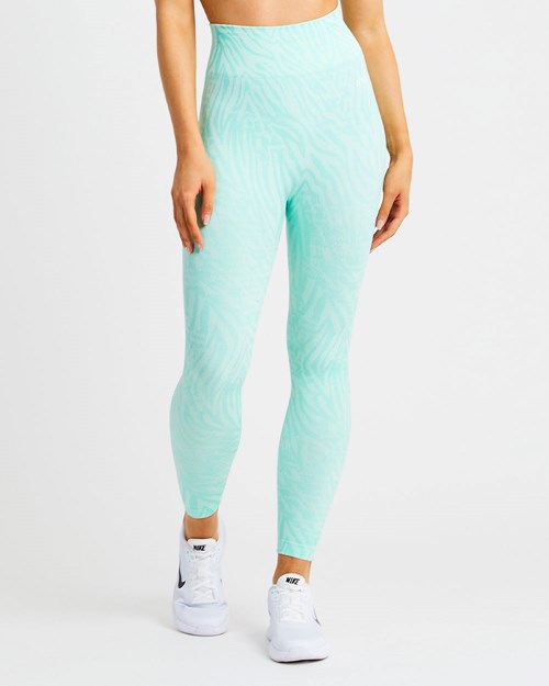 AYBL Evolve Animal Seamless Leggings Mintgröna Gröna | 1632-LCJUZ