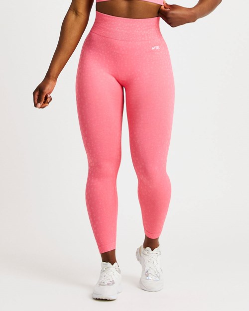 AYBL Evolve Speckle Seamless Leggings Korall Rosa | 4731-VKQBE