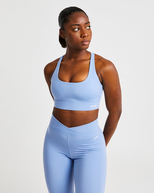 AYBL Flow Sports Bra Blå | 7013-RCDTW
