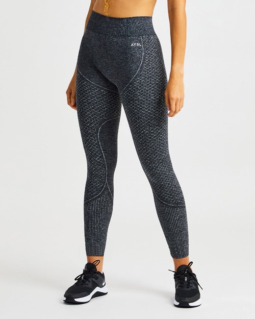 AYBL Impact Seamless Leggings Svarta | 4780-ZWYCM