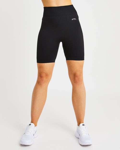 AYBL Motion Seamless Cycling Shorts Svarta | 3082-JQUKT