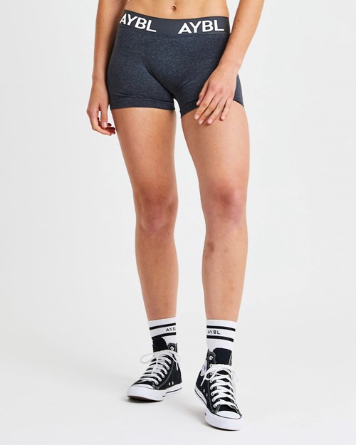 AYBL Staple Seamless Low Rise Shorts Svarta | 6135-SVLKO